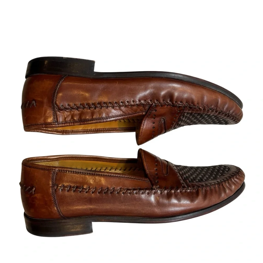 Men’s Sandro Moscoloni La Vista MKA penny loafer woven Top Size‎ 8
